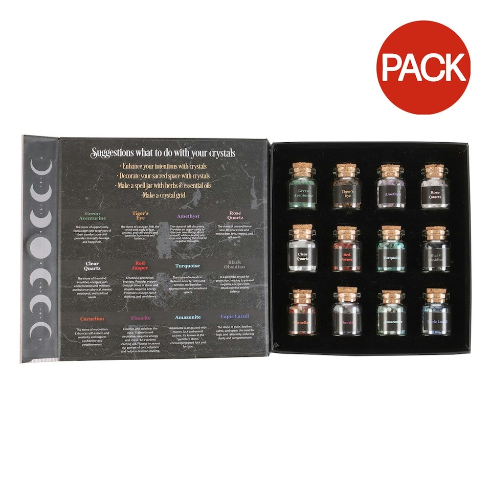 image 1 of Something Different Herbs For Spells Crystal Set (Pack of 12) - Multicoloured - One Size