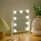 image 2 of Living and Home Adjustable Vanity Mirror with LED Bulbs, 3 Color Light