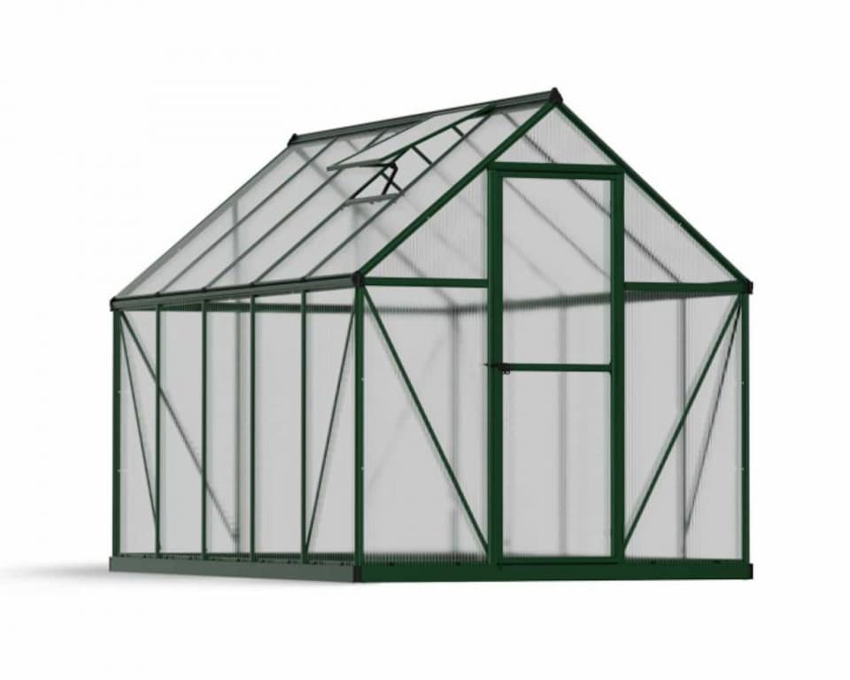 image 1 of Greenhouse Mythos 6 x 10 - Polycarbonate - L306 x W185 x H208 cm - Green
