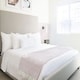 image 4 of Geo Diamond Collection Recycled Cotton Throw in Blush Pink (90" x 100") Pink | Pink
