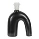 image 4 of ValueLights Lia Black Arch Abstract Ceramic Table Lamp Base Black