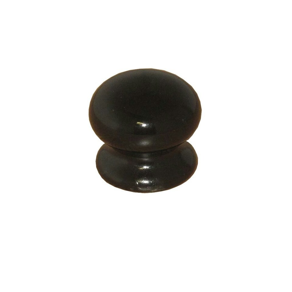 Securit Ceramic Cupboard Knob - Black - One Size