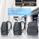 image 6 of Cabin Pro 'Stride' 40x20x25cm Ryanair Cabin Bag Underseat Backpack for Travelling TSA Approved Lock Expandable Backpack - Carry on Luggage | Grey | Grey | 1