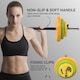 image 6 of HOMCOM 20kg Weights Barbell Set with Non-slip Handle for Strength Training Multi
