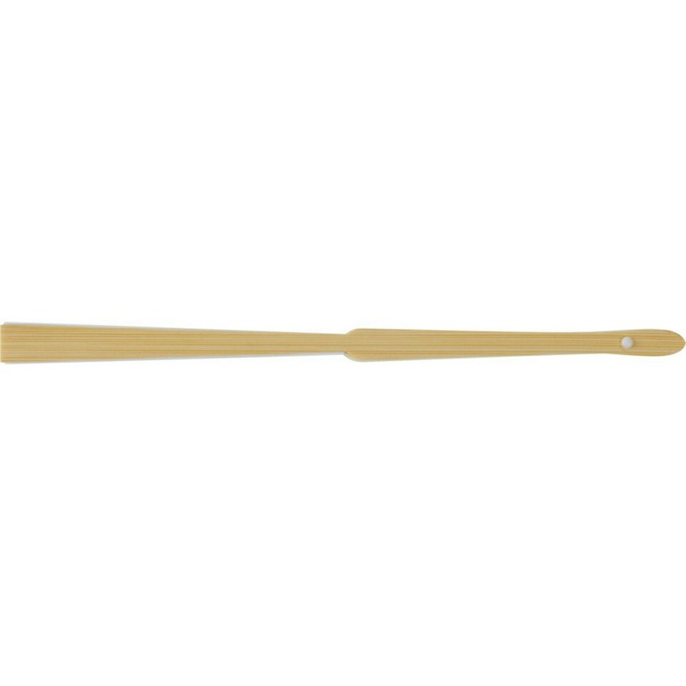 image 1 of Carmen Bamboo Handheld Fan - White - One Size