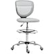 image 1 of Vinsetto Draughtsman Chair, Office Chair with Wheels, Light Grey