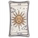 image 2 of Furn Celestial Stories Embroidered Velvet Cushion | Cream | Linen/Black
