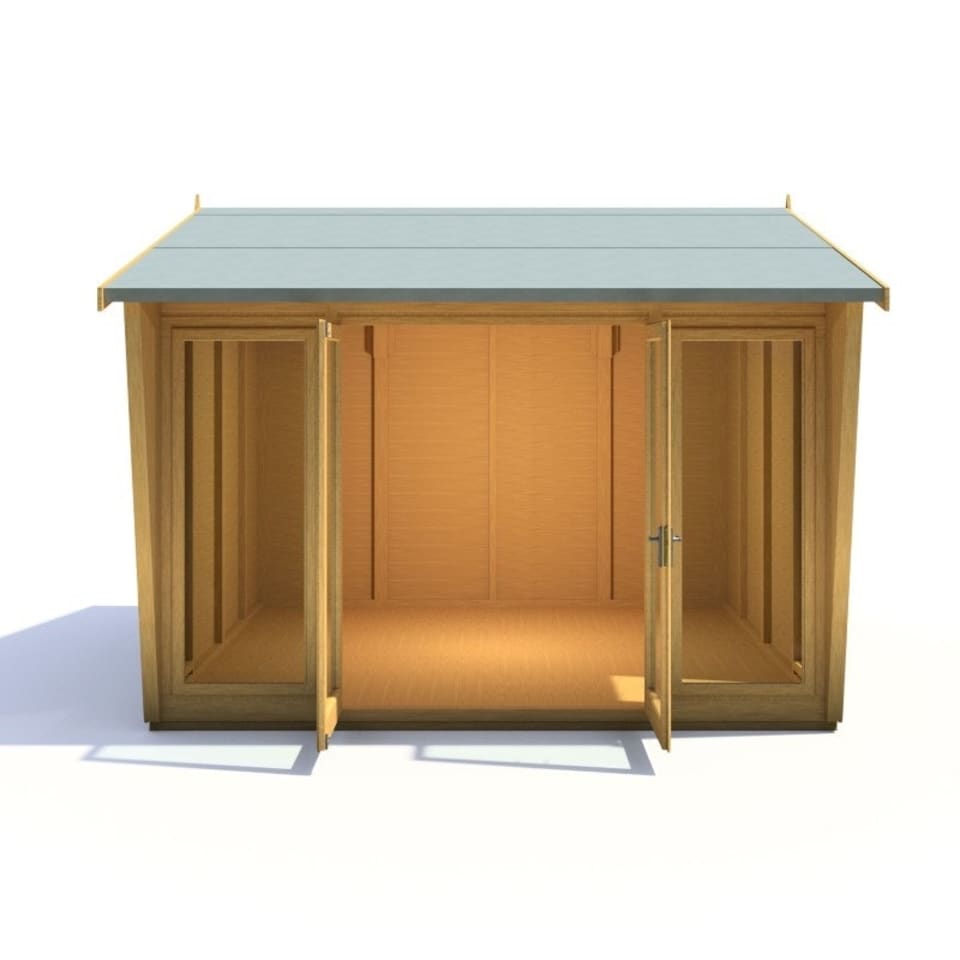 image 1 of Burghclere 10 x 10 Feet Summerhouse - L358.6 x W320.8 x H250 cm Brown