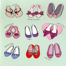 Yours Truly Open Blank Shoes Card