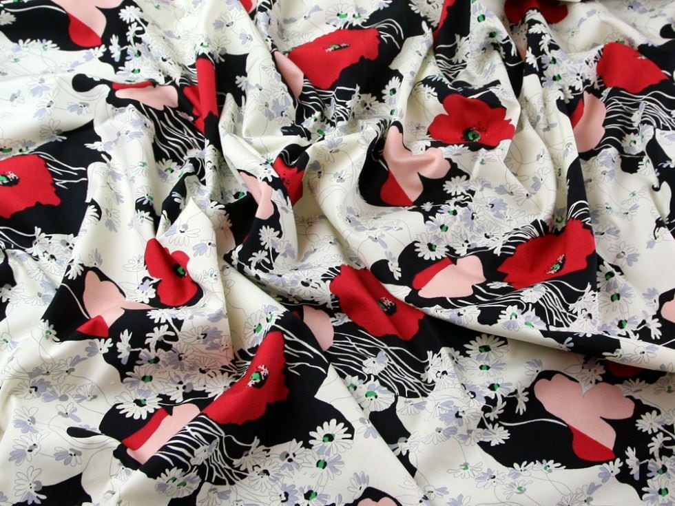 Black 100% Cotton Poplin Fabric for Dressmaking, Quilting, 150cm / 59" Wide - per metre