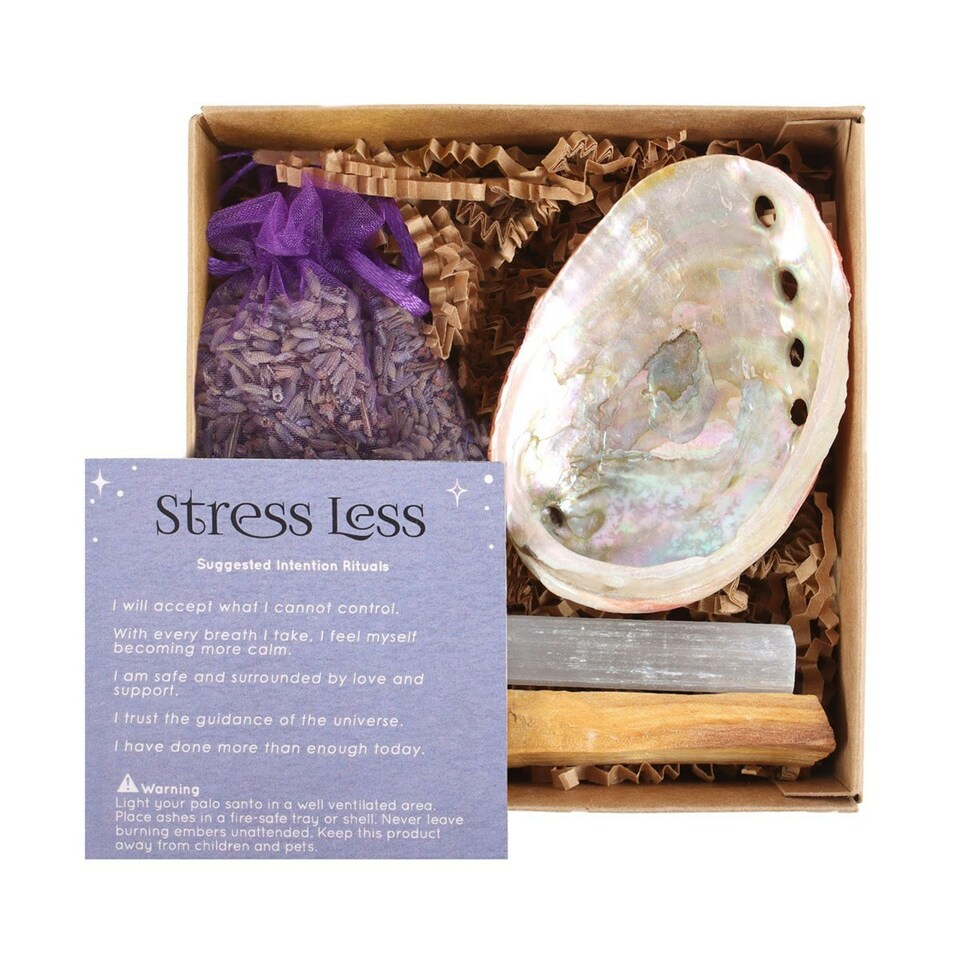 image 1 of Something Different Herbal Magick Stress Less Spell Kit - White/Purple/Brown - One Size
