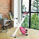 image 2 of HOMCOM Magnetic Resistance Exercise Bike Foldable LCD Adjustable Seat Grey