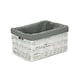 image 4 of Extra Large White Grey Lined Scandi Storage Basket With Grey Lining | Grey | Grey