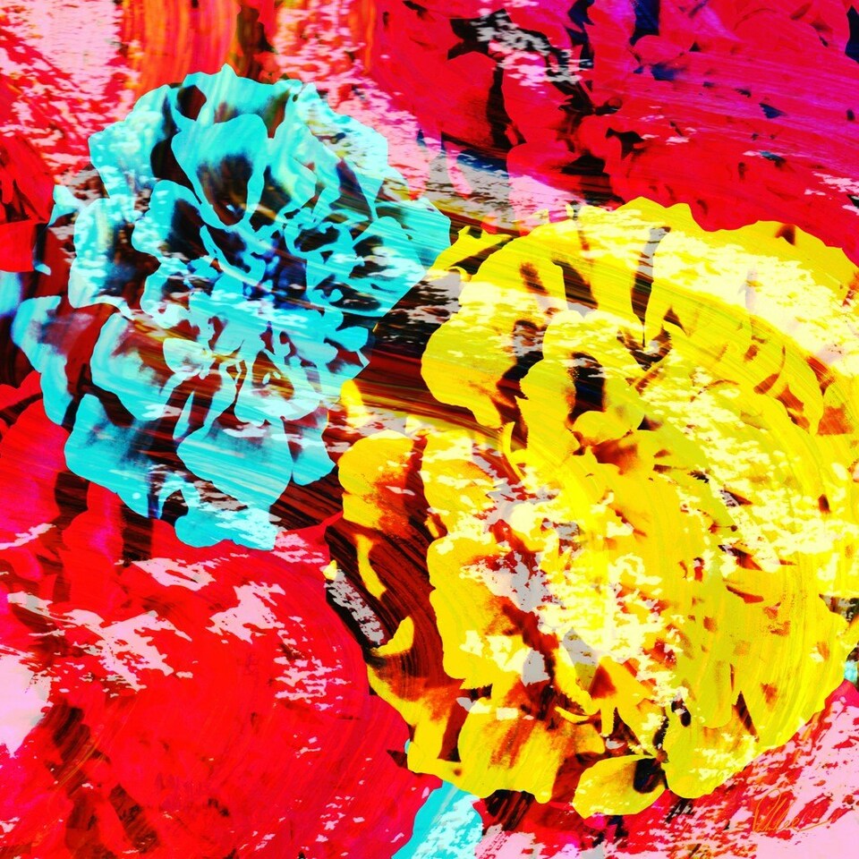 image 1 of Roses (Canvas Print) 40" x 40"