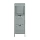 image 1 of SoBuy FRG127-SG,Narrow Bathroom Cabinet with 2 Drawers and 1 Shelf | Grey | Grey | 1