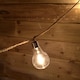 image 4 of 10 A60 Bulb 4.5m Jute Rope Party Festoon Outdoor Lights in Warm White | White | Warm White