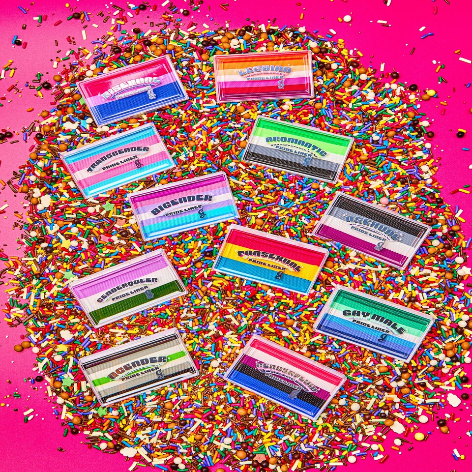 image 1 of Pride Liner - Non-Binary - Glisten Cosmetics Multi