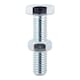 image 1 of Timco - Set Screws & Hex Nuts - Grade 8.8 - Zinc (Size M8 x 70 - 2 Pieces)