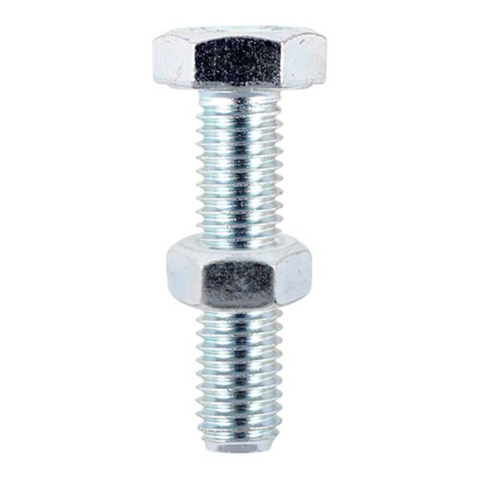 image 1 of Timco - Set Screws & Hex Nuts - Grade 8.8 - Zinc (Size M8 x 70 - 2 Pieces)