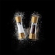 image 3 of Cole & Mason Gourmet Precision+ Derwent 190mm Clear & Matt Gold Salt & Pepper Mill Gift Set