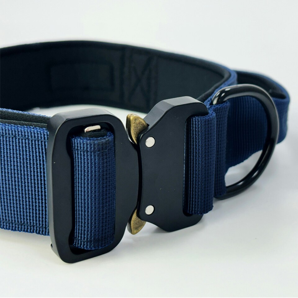 image 1 of HugglePets Tactical K9 Endurance Dog Collar | Blue | M