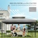 image 5 of Outsunny 3x4m Gazebo Replacement Roof Canopy 2 Tier Top UV Cover Patio Cream