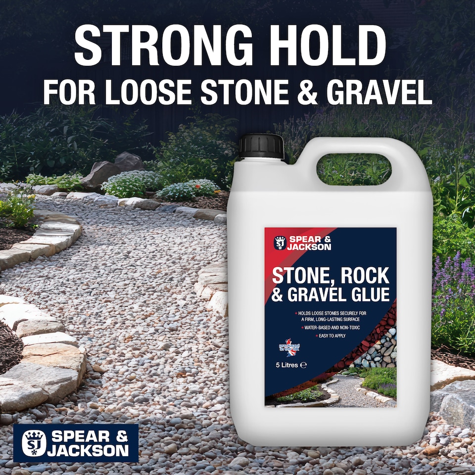image 1 of Spear & Jackson Stone, Rock & Gravel Glue - Ready to Use 2 x 5L