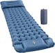 image 1 of Ultralight Inflatable Sleeping Mat with Built-in Pillow & Foot Pump | Blue | Blue