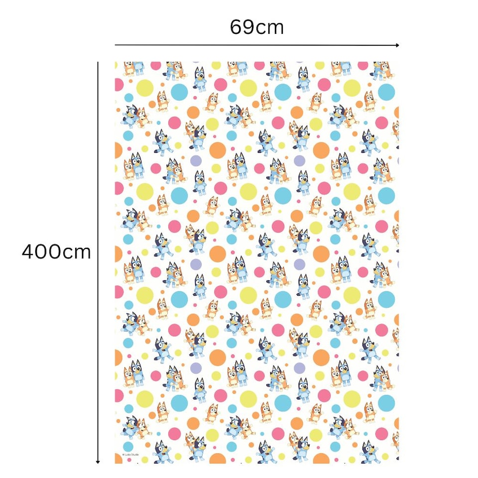image 1 of Bluey 4m Roll Wrapping Paper