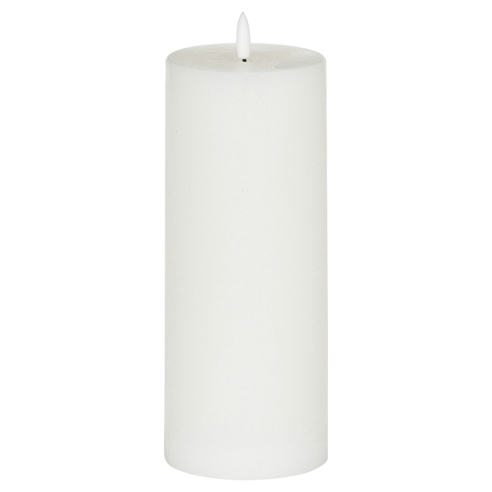 image 1 of Hill Interiors Luxe Collection Natural Glow Electric Candle - White - 15cm x 7cm x 7cm White