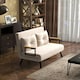 image 2 of HOMCOM Click Clack 2 Seater Sofa Bed Settee for Living Room, Beige