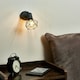 image 3 of ValueLights Retro Style Metal Basket Cage Wall Light Fitting In Pewter Grey Finish
