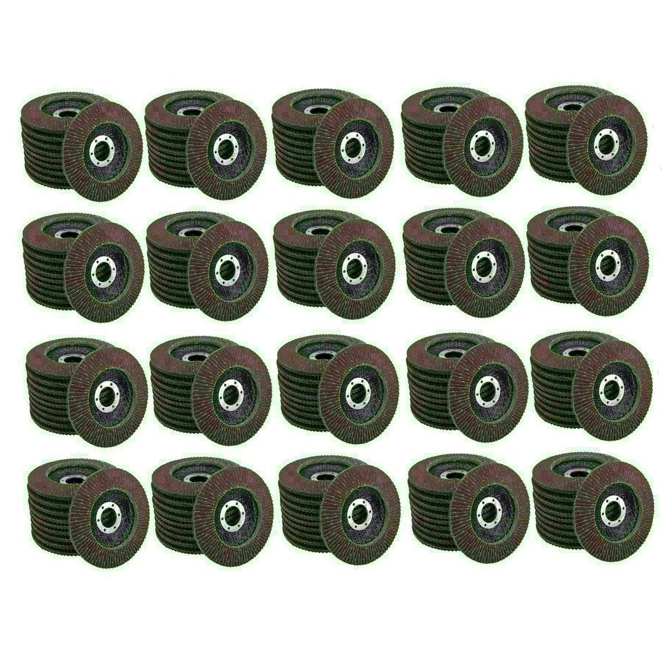 image 1 of Type 29 Premium Flap Grinding Sanding Discs 80 Flaps 80 Grit Medium 115mm 200pk