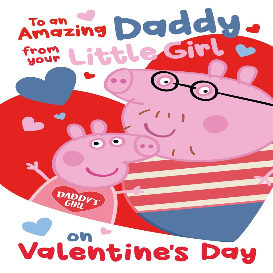 image 1 of Peppa Pig 'Amazing Daddy' Valentine's Day Card