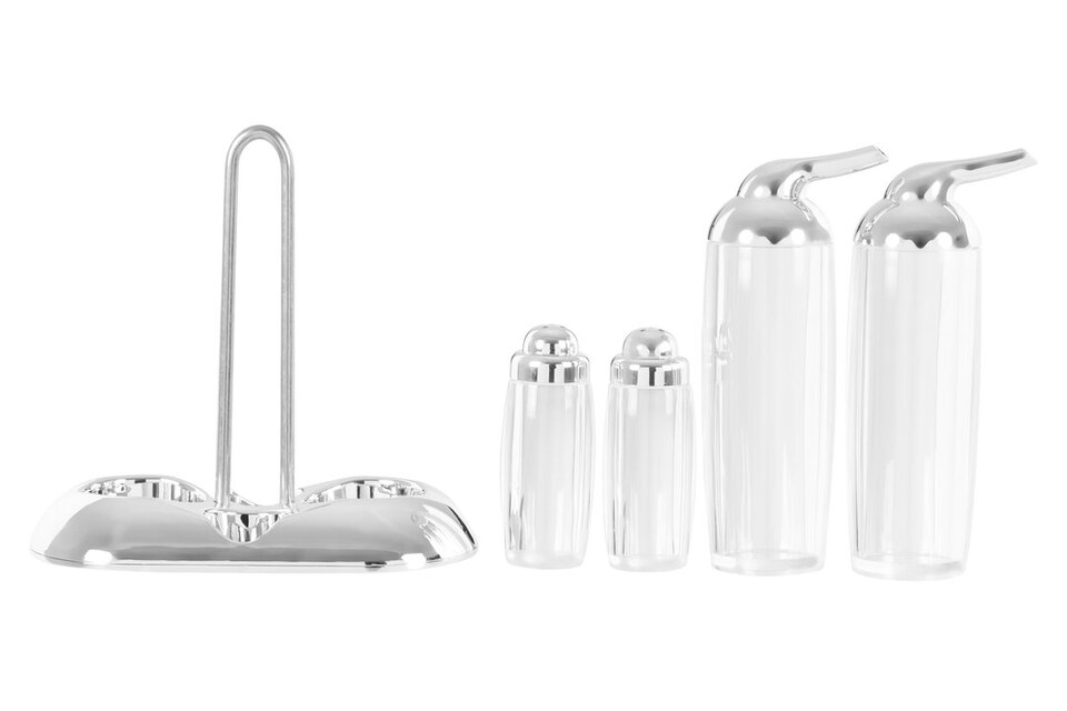 image 1 of Gozo Silver 4 Piece Condiment Set
