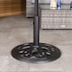 image 2 of Charles Bentley 12kg Cast Iron Round Patio Umbrella Parasol Base Stand - Black
