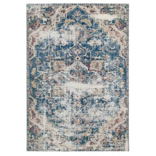 KUKOON Washable & Non Slip Distressed Vintage Area Rug 80cm x 150cm