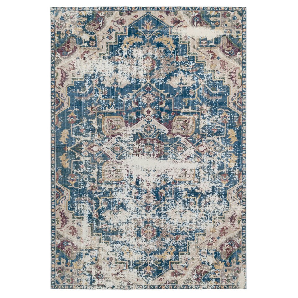 image 1 of KUKOON Washable & Non Slip Distressed Vintage Area Rug 80cm x 150cm