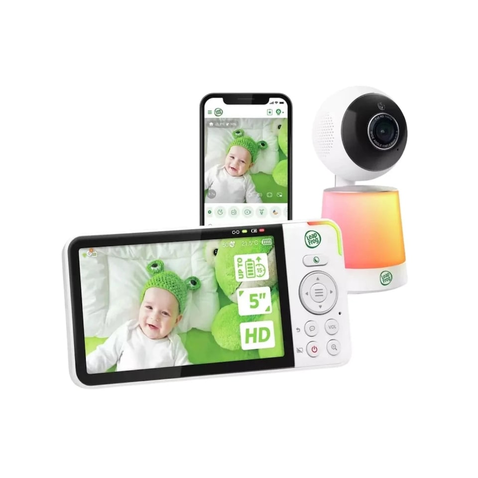image 1 of LeapFrog LF4915HD 5" Wi-Fi HD Pan & Tilt Baby Monitor