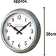 image 2 of Marco Paul 26cm Traditional Silver Clock Silver