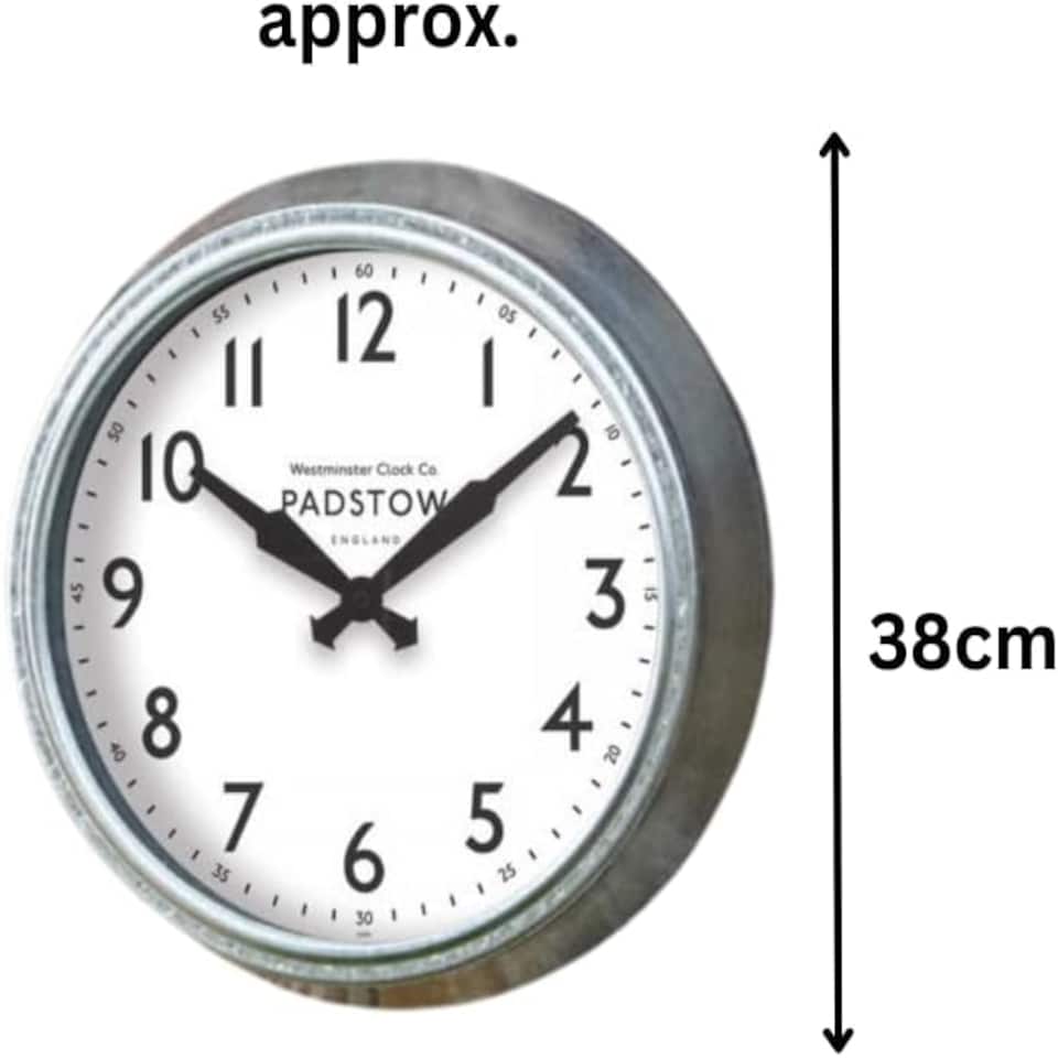 image 1 of Marco Paul 26cm Traditional Silver Clock Silver