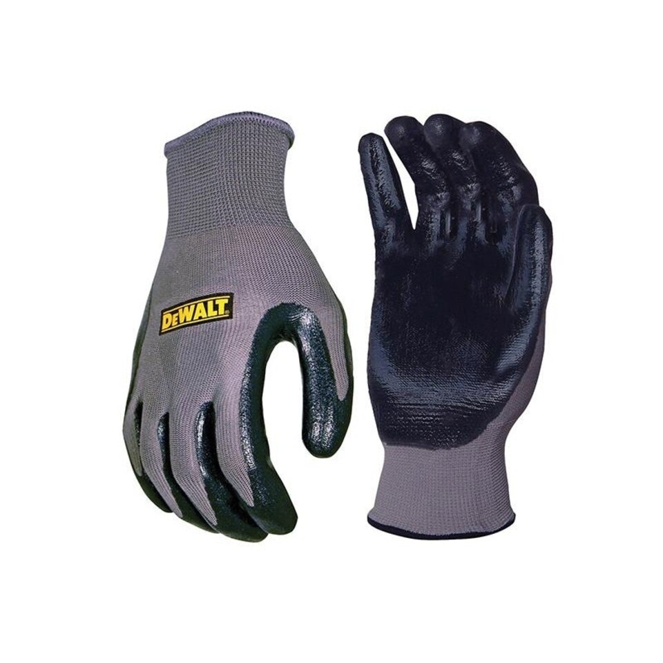 Dewalt Power Tools Nitrile Nylon Gloves - Large - Multi Colour - One Size Multi | One Size
