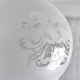 image 2 of ValueLights 3 Pack Decoratively Etched Pattern Frosted White Glass Replacement Shades