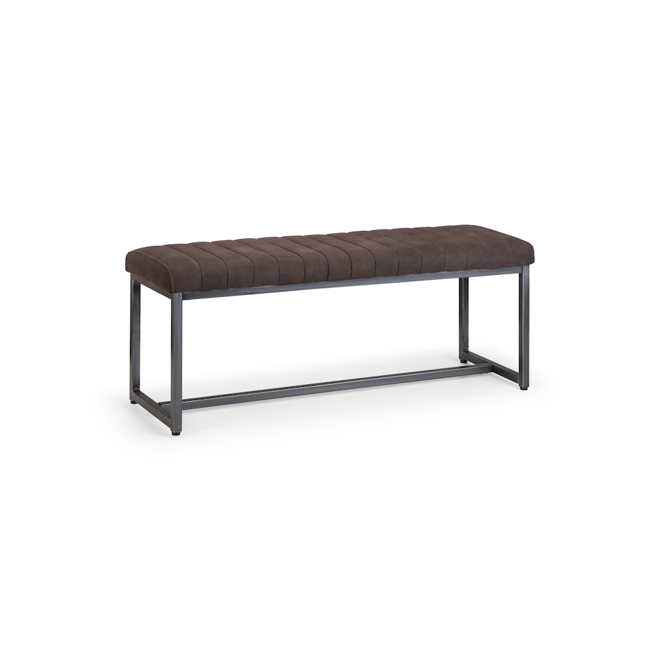 image 1 of Brooklyn Upholstered Bench - Charcoal