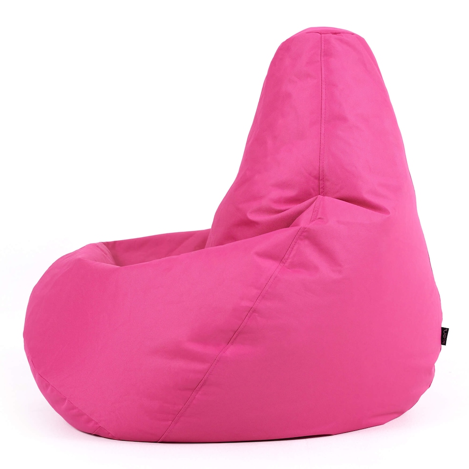 image 1 of Kids High Back Bean Bag Pink Indoor Outdoor Childrens Bean Bags | Pink | Pink | M | 1