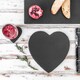 image 7 of Argon Tableware Heart Slate Placemats - 25cm - Pack of 2 | Grey | Grey