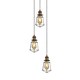 image 5 of Burns 3 Light Copper & Black Ceiling Pendant