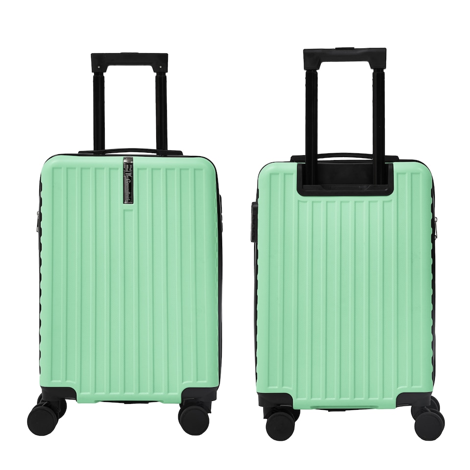 image 1 of Ezy Flo 20 Inch Cabin Hard Shell Suitcase Carry On Spinner Travel Luggage with Hook