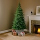 image 2 of Neo 7 Foot Artificial Green Natural Spruce Grandis Fir Real Realistic Look Shape Xmas Christmas Tree | Green | 7ft