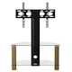 image 2 of Century cantilever TV-Stand in light oak | Brown | Light Oak | One Size | 53